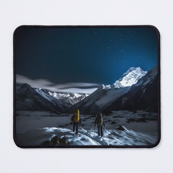 Item preview, Winter Night Hike: A Journey Through Snowy Peaks designed and sold by Shirtastically.