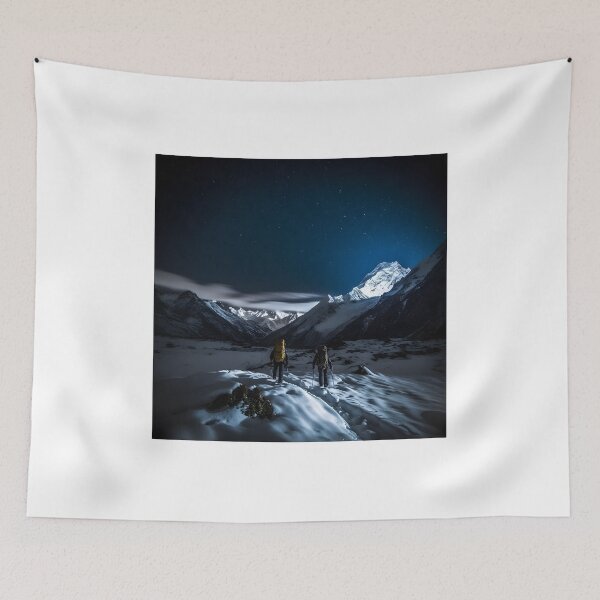 Item preview, Winter Night Hike: A Journey Through Snowy Peaks designed and sold by Shirtastically.