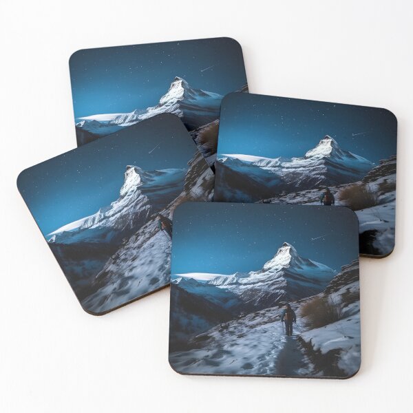 Item preview, Winter Night Hike: A Journey Through Snowy Peaks designed and sold by Shirtastically.