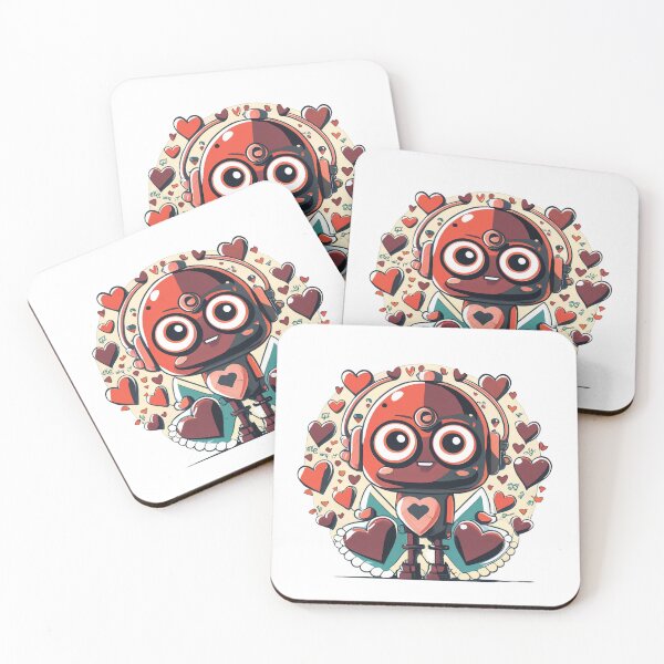 Item preview, Robot in love.Hearts designed and sold by MagelliShop.