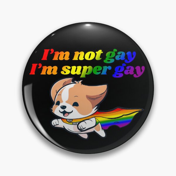 Item preview, I'm Not Gay, I'm Super Gay Pride Flag Colors, LGBTQ Rainbow Flag Design designed and sold by Travelslightly.