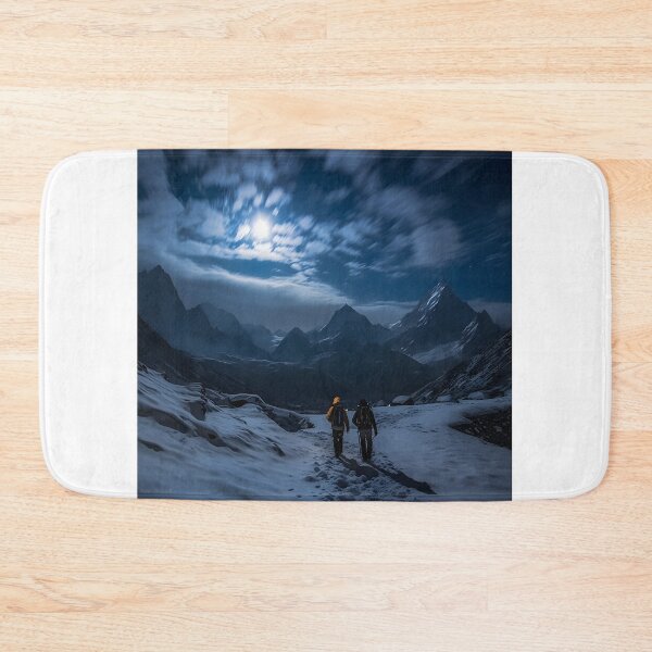 Item preview, Winter Night Hike: A Journey Through Snowy Peaks designed and sold by Shirtastically.