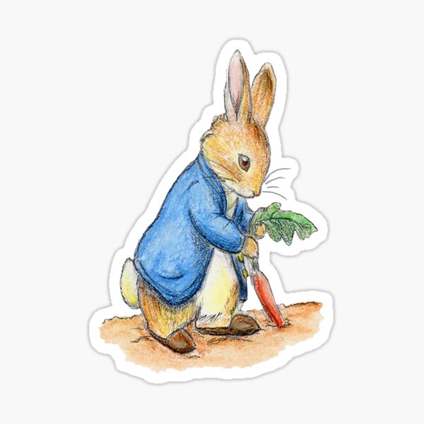 Nursery Characters, Peter Rabbit, Beatrix Potter. Sticker
