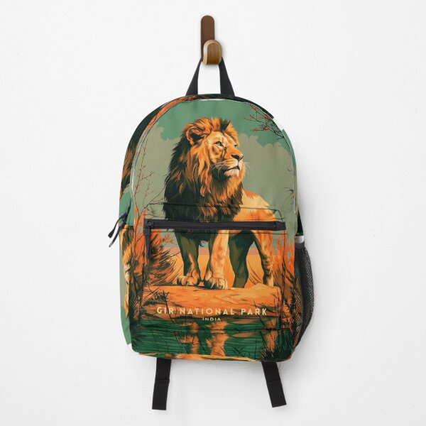 Item preview, Gir National Park Art: Wildlife Sanctuary designed and sold by NeuralVibe.
