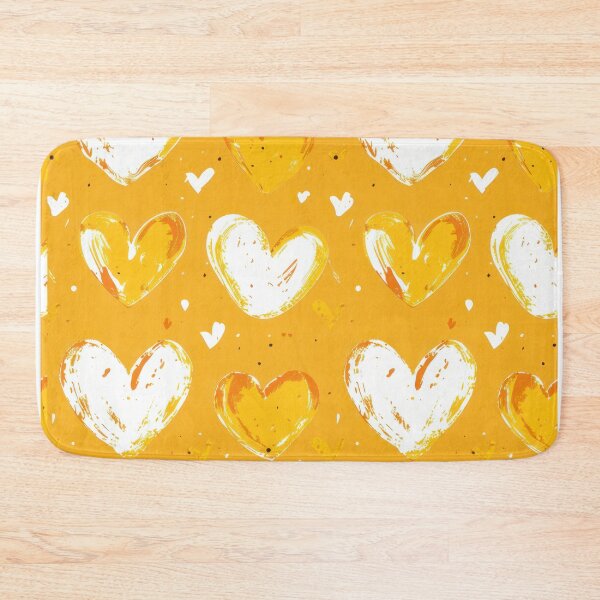 Item preview, Yellow Hearts Seamless Pattern - Hand Drawn Design designed and sold by mldorton.