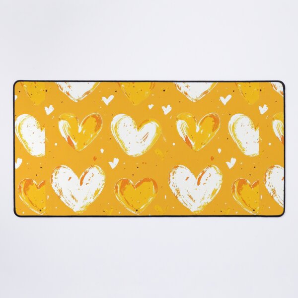 Item preview, Yellow Hearts Seamless Pattern - Hand Drawn Design designed and sold by mldorton.