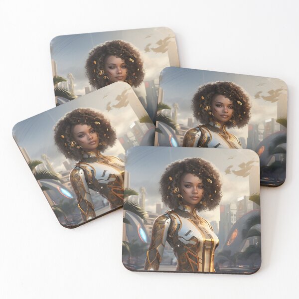 Item preview, Afrofuturism High Tech Lady designed and sold by SHADOWNB69.