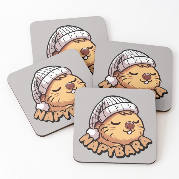 Item preview, Napybara is a sleepy cute Capybara with sleepy hat designed and sold by SpecialtiesShop.