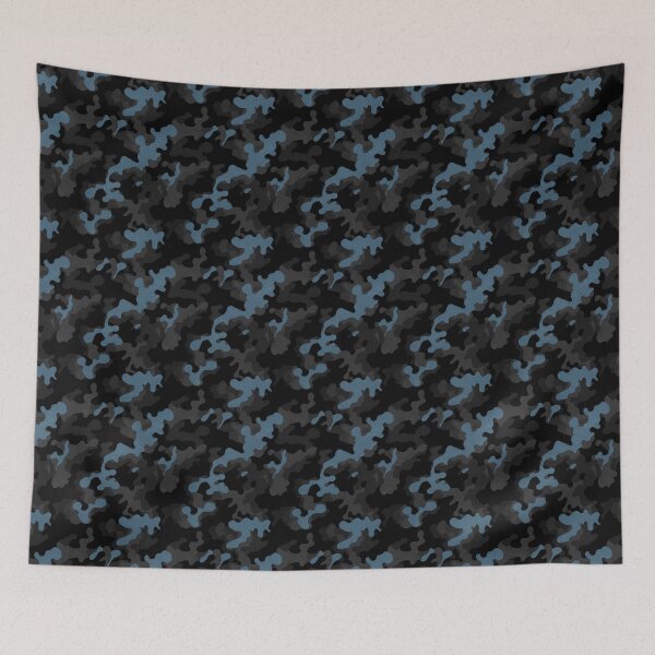 Item preview, Black Blue Camo Urban Cargo Realistic designed and sold by Geek Updated.
