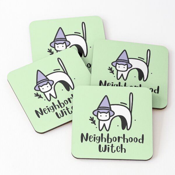 Item preview, Neighboorhood Witch Cat Design designed and sold by CarefulCreation.