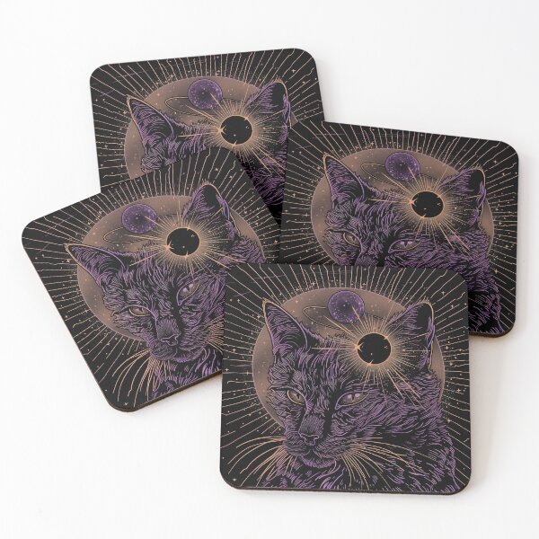 Item preview, Cosmic cat space solar system astrology cat designed and sold by Szkicerka.