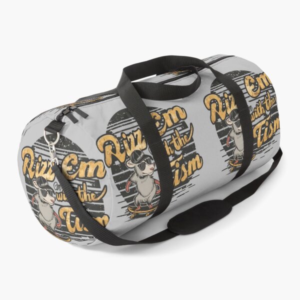 Item preview, Rizz Em With The Tism Retro Vintage OpossumMeme designed and sold by bluel_evin.