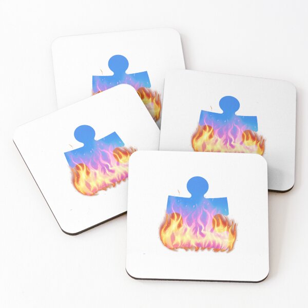 Item preview, burn the puzzle piece designed and sold by autismaffirmed.