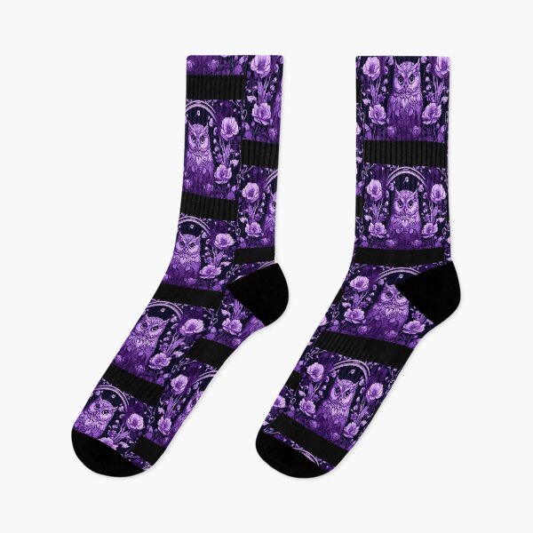Item preview, Violet owl designed and sold by Flowersonstuff.