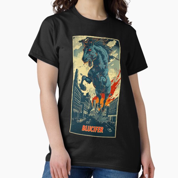 Aperçu de l'œuvre Affiche Vintage Blucifer Denver Colorado créée et vendue par Kynaios.