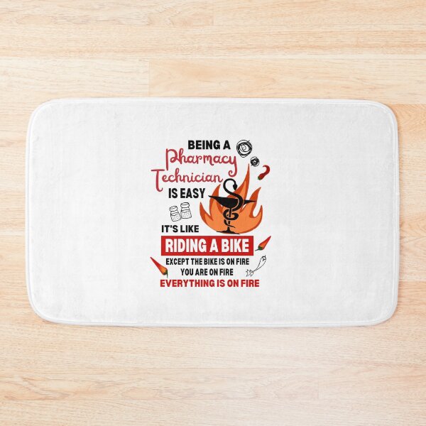 Item preview, Funny Pharmacy Technician Job is On Fire Medical Student designed and sold by FociCreate.