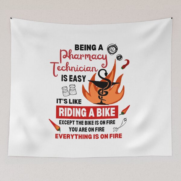 Item preview, Funny Pharmacy Technician Job is On Fire Medical Student designed and sold by FociCreate.