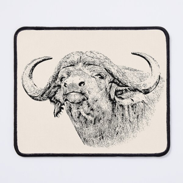 Item preview, Cape Buffalo Bull, Close Up | African Wildlife designed and sold by Scotch Macaskill.