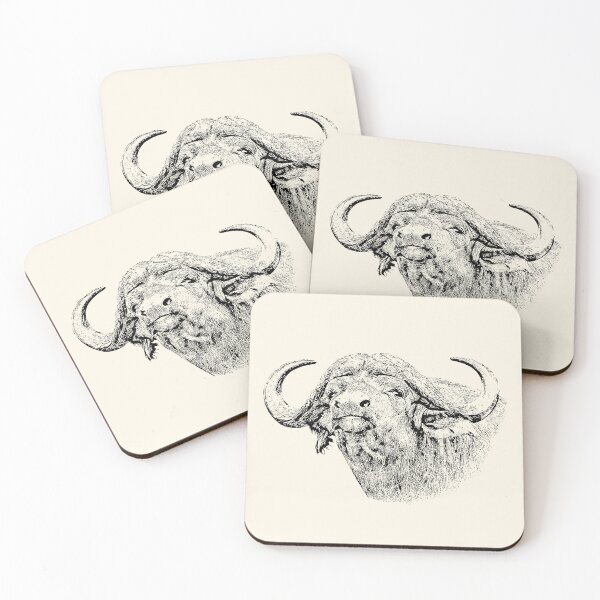 Item preview, Cape Buffalo Bull, Close Up | African Wildlife designed and sold by Scotch Macaskill.