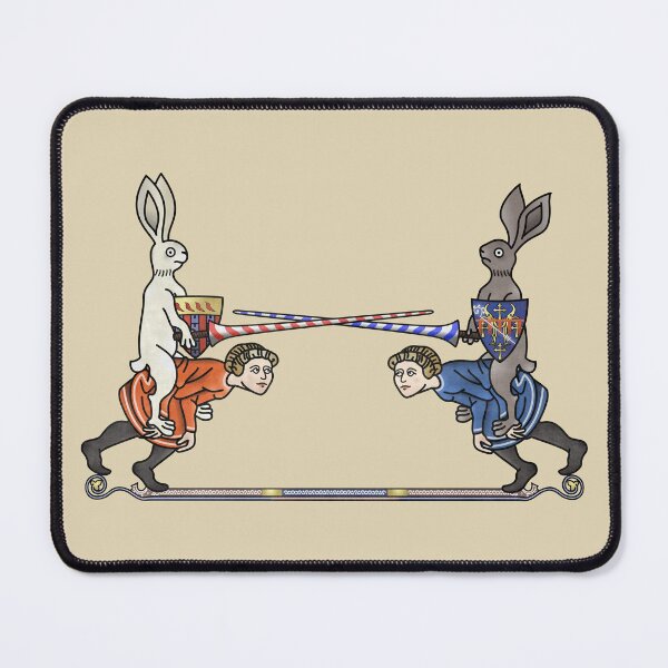 Item preview, Medieval Marginalia Crazy Joust Atop Humans designed and sold by MargiKnights.