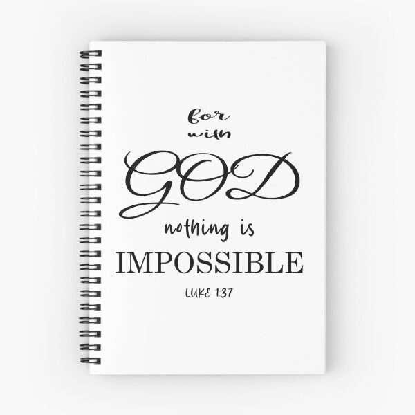 Item preview, for with God nothing is impossible luke 1:37  designed and sold by MrDomStore.