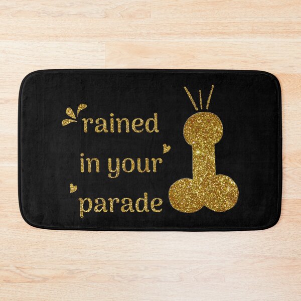 Item preview, Rained in your parade - Destroy my dick not my planet (Gold Edition) designed and sold by asanaworld.
