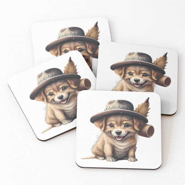 Item preview, A cute, smiling dog wearing a hat designed and sold by MagelliShop.