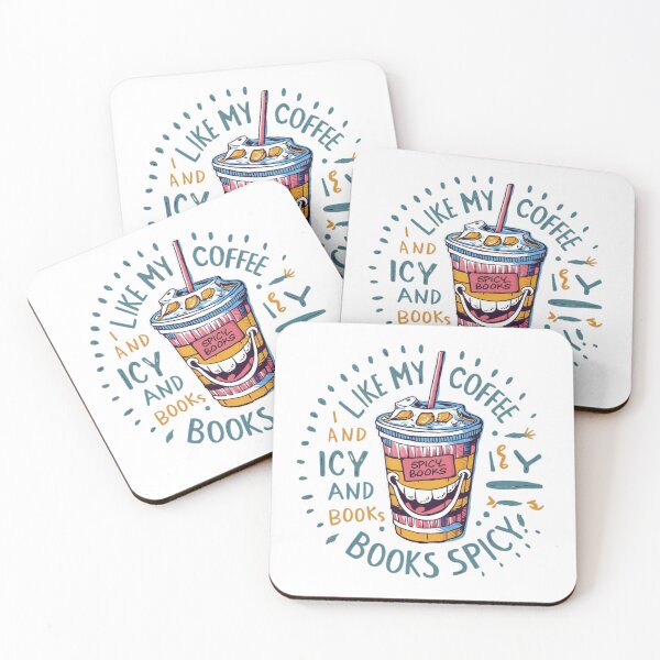 Item preview, I Like My Coffee Icy And My Books Spicy designed and sold by ZIZZO 22.