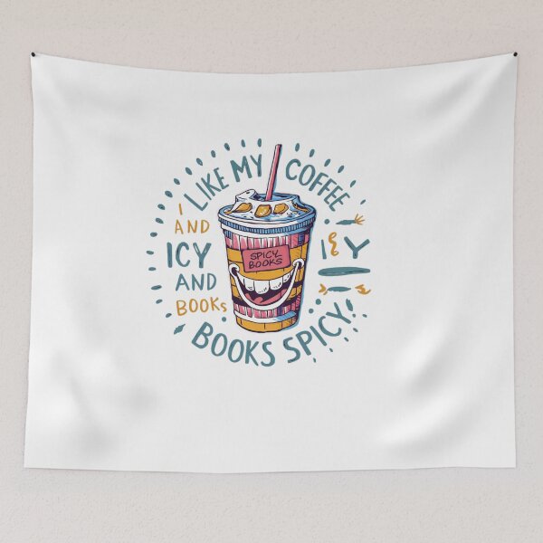 Item preview, I Like My Coffee Icy And My Books Spicy designed and sold by ZIZZO 22.