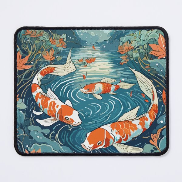 Item preview, Tranquil Harmony: Koi Fish Ponds in Art designed and sold by bb-15artstudio.
