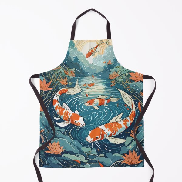 Item preview, Tranquil Harmony: Koi Fish Ponds in Art designed and sold by bb-15artstudio.