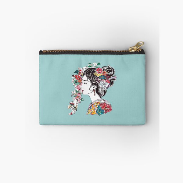 Item preview, Maiko and Flowers Illustration designed and sold by kansaikate.