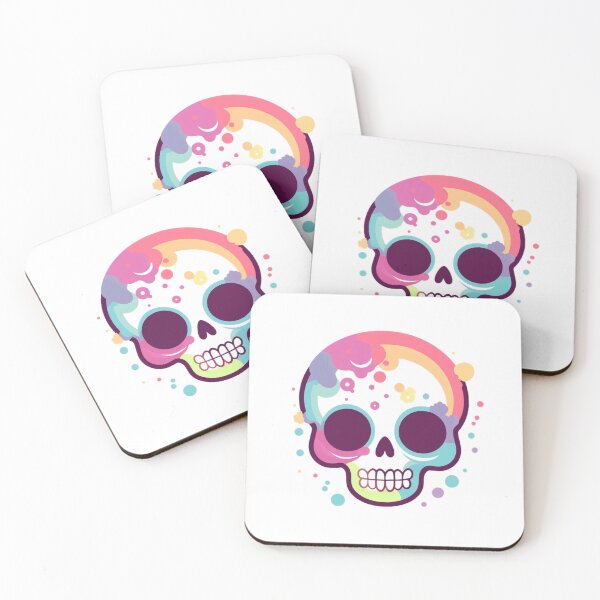 Item preview, Colorful and Charming skull designed and sold by Digitmania1.