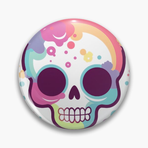Item preview, Colorful and Charming skull designed and sold by Digitmania1.