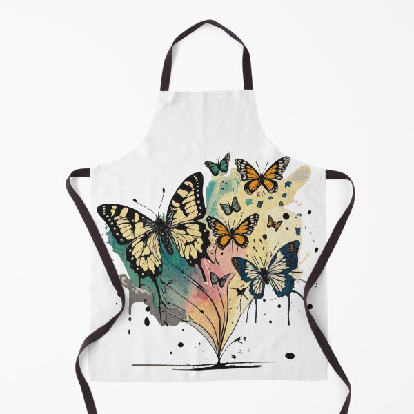 Aperçu de l'œuvre Papillons dans l'art splash aquarelle créée et vendue par jnsmerchstore.