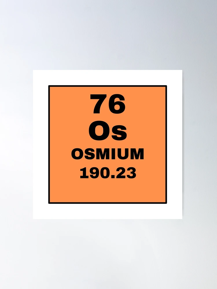 Periodic Table Of Elements - 76 (Os) Osmium