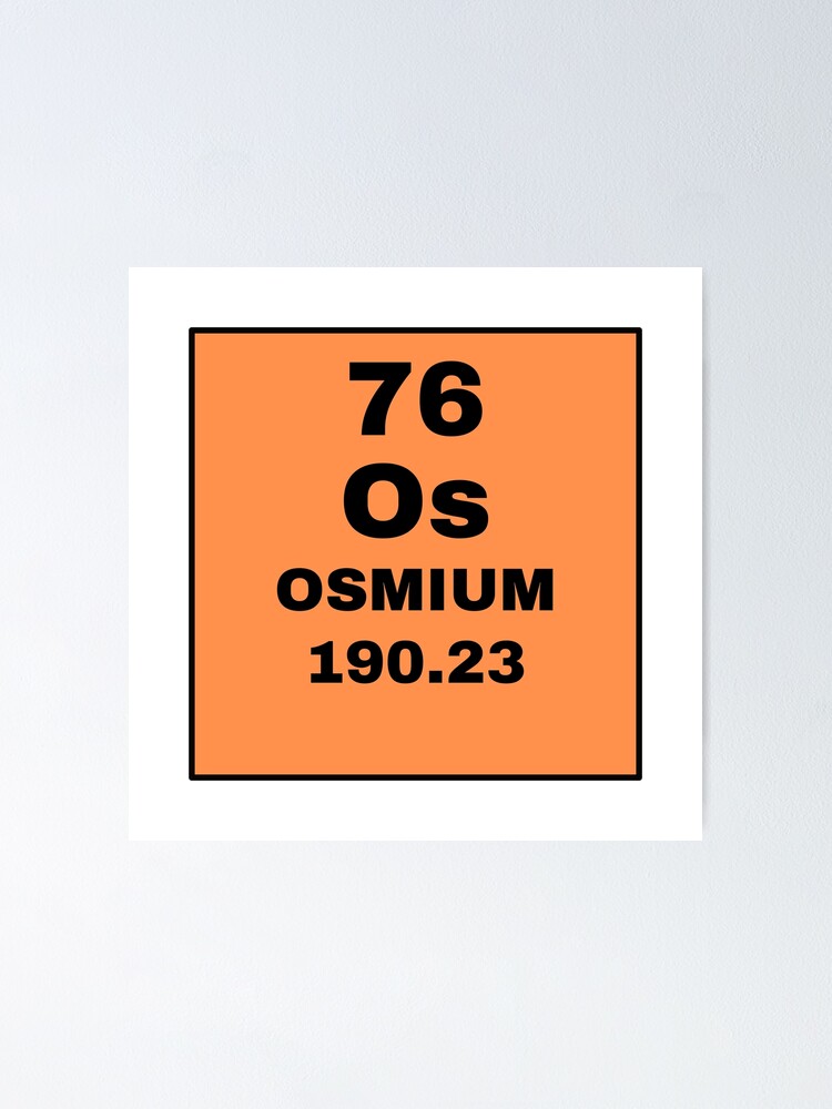 Periodic Table Of Elements - 76 (Os) Osmium