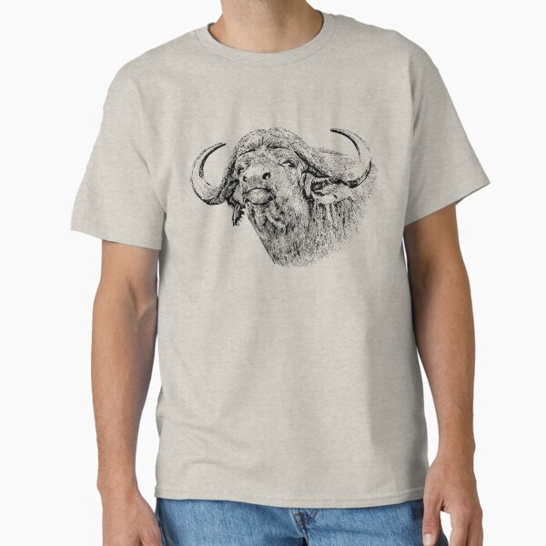Cape Buffalo Bull, Close Up | African Wildlife Classic T-Shirt