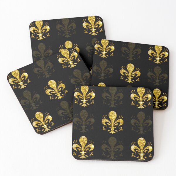 Item preview, Black and gold Fleur de lis designed and sold by ArgyleImp.
