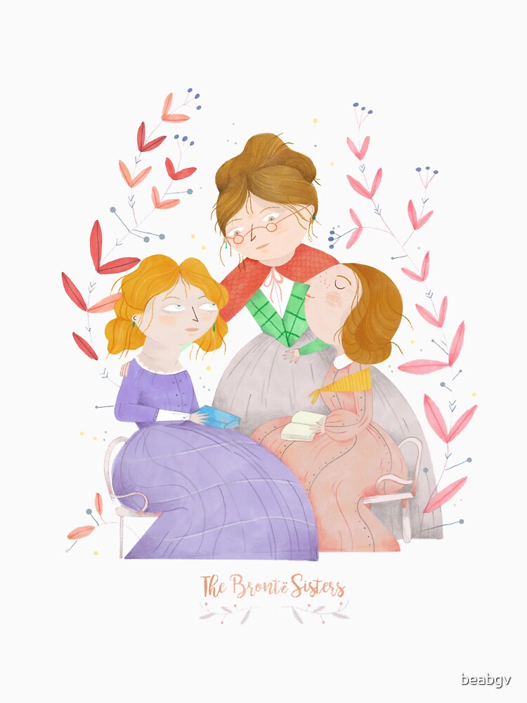Imagen 3 de 3, Camiseta ¾ estilo béisbol con la obra The Brontë Sisters, diseñada y vendida por beabgv.