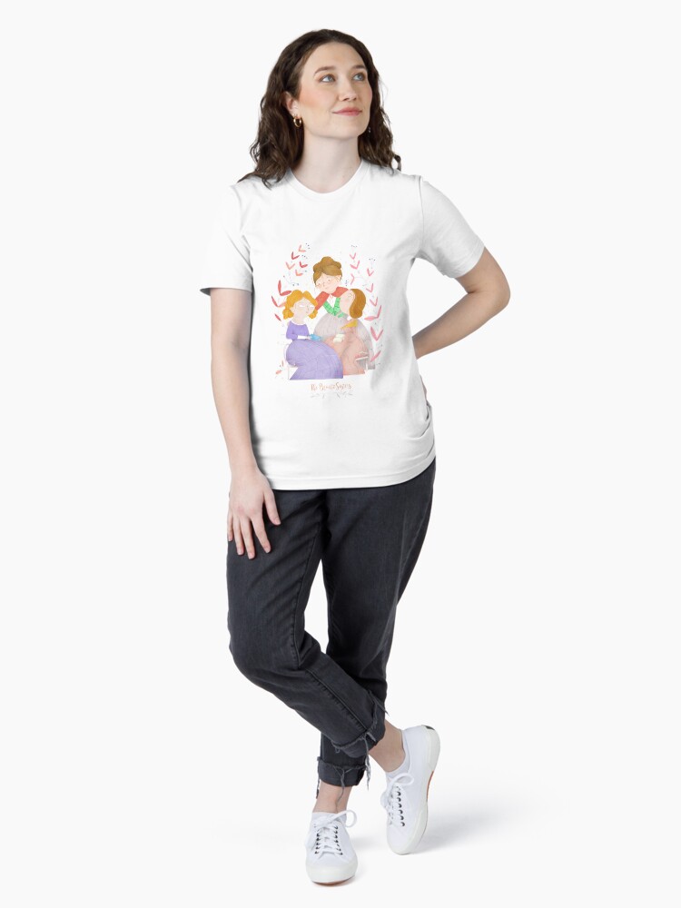 Imagen 4 de 7, Camiseta esencial con la obra The Brontë Sisters, diseñada y vendida por beabgv.