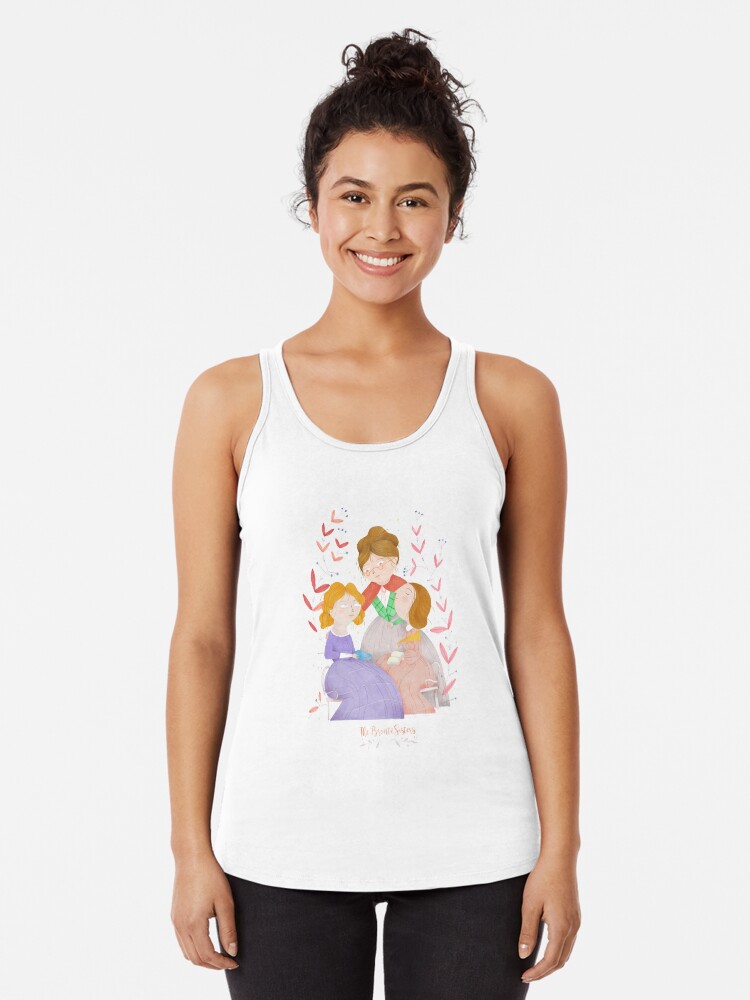 Imagen 1 de 3, Camiseta con espalda nadadora con la obra The Brontë Sisters, diseñada y vendida por beabgv.