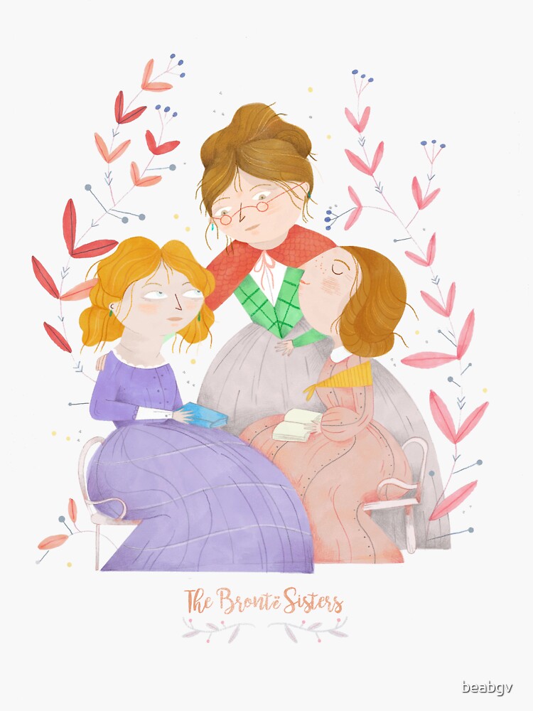 Imagen 3 de 3, Pegatina con la obra The Brontë Sisters, diseñada y vendida por beabgv.
