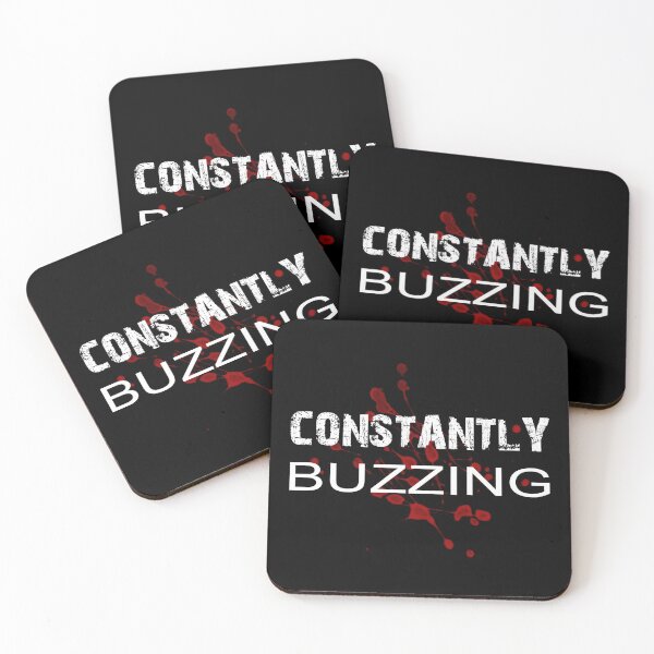 Item preview, Slogan tee shirt, Constantly buzzing designed and sold by KALEIDOSCOPE UK.