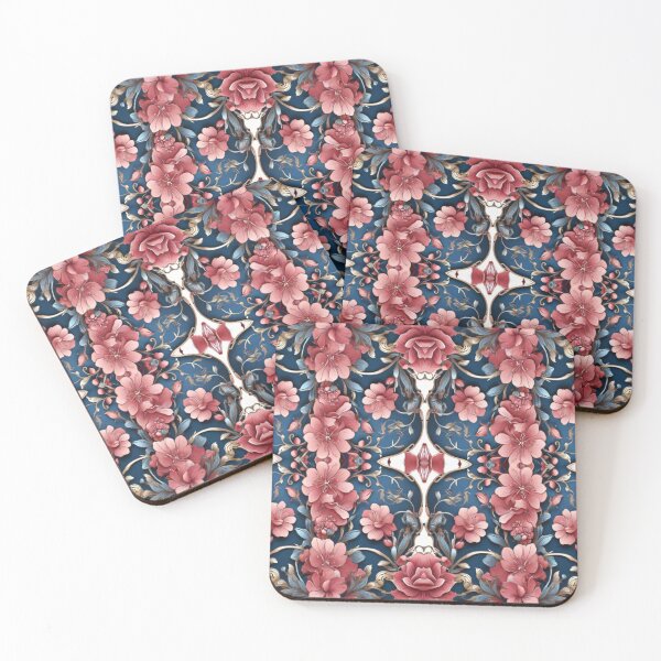 Item preview, Deep pink flower pattern designed and sold by Flowersonstuff.