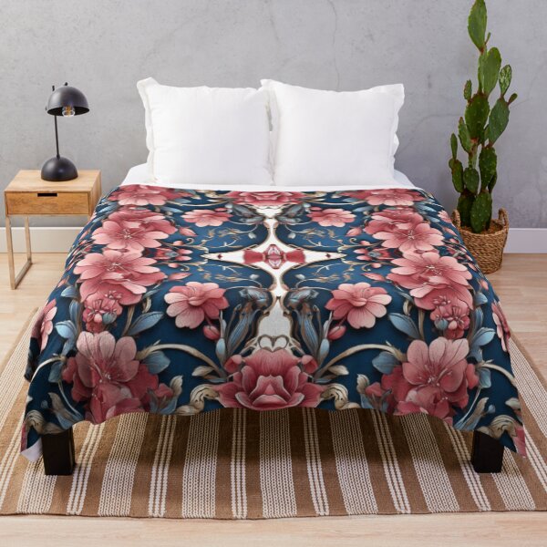 Item preview, Deep pink flower pattern designed and sold by Flowersonstuff.