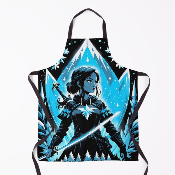 Item preview, Ice Princess with Sword, Ai Generated Art  designed and sold by ACC .
