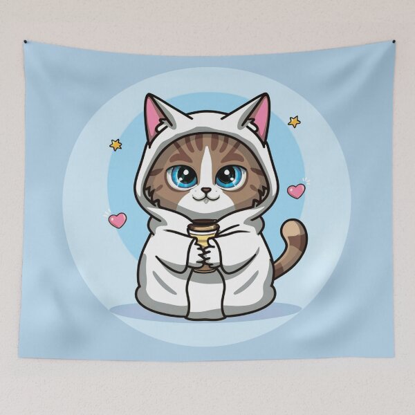 Item preview, Kitty. Cute little cat. Drawing. Multicolored. Cheerful Kitty. designed and sold by MagelliShop.