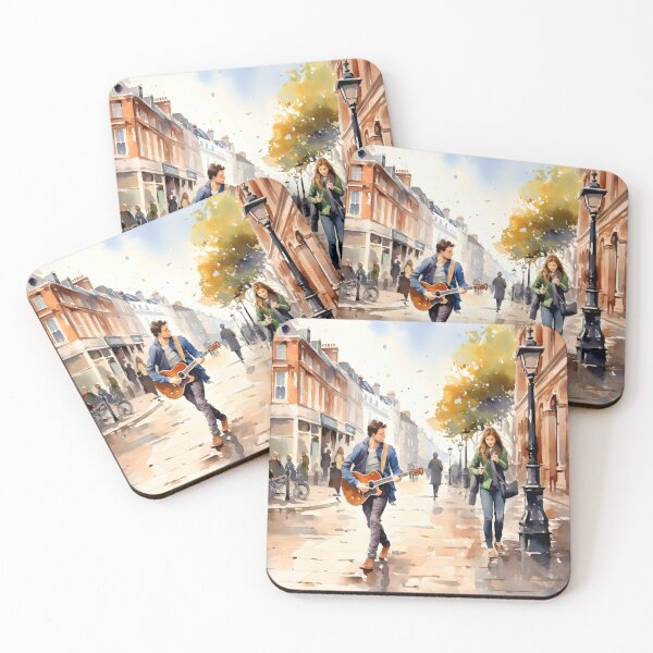 Item preview, Dublin Grafton street, watercolor painting, city landscape, Dublin souvenir, Dublin cityscape, Ireland travel designed and sold by SpettacolArte.