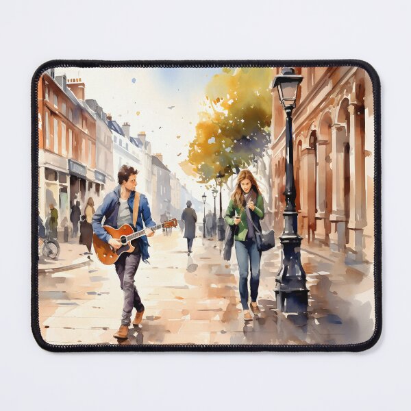 Item preview, Dublin Grafton street, watercolor painting, city landscape, Dublin souvenir, Dublin cityscape, Ireland travel designed and sold by SpettacolArte.
